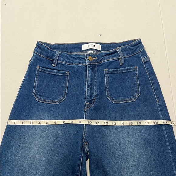 MICA DENIM HIGH WAISTED WIDE LEG JEANS 28 - Picture 11 of 16